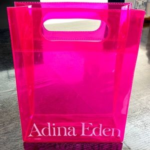 Adina Eden carry bag. NWOT.  Barbie pink!